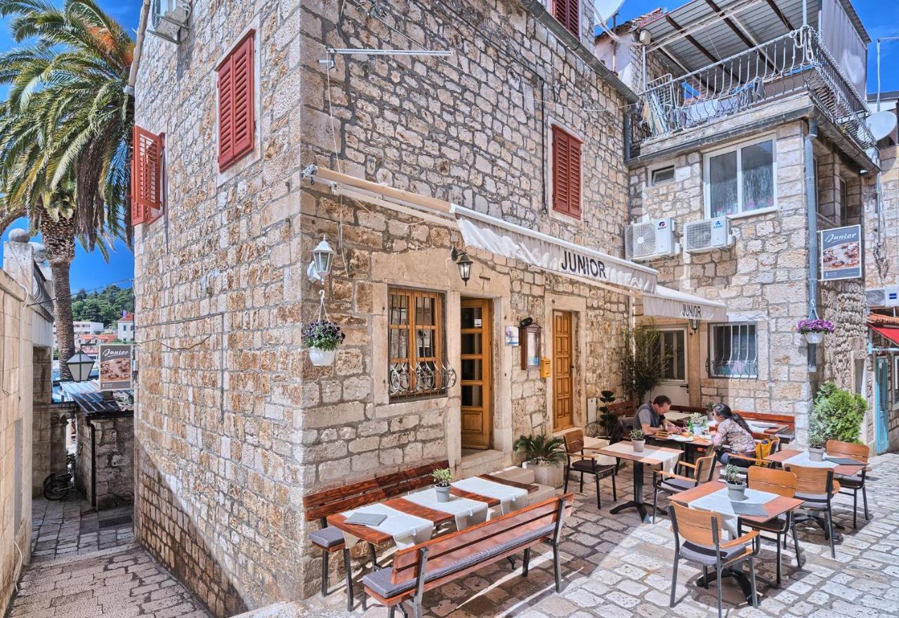 Deluxe Dreamy Room In The Center Of Hvar With Sea View Hvar Town Bagian luar foto